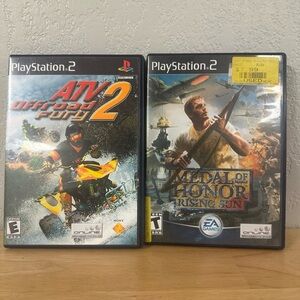 PS2 Game Bundle - ATV Offroad Fury 2 & Medal of Honor Rising Sun